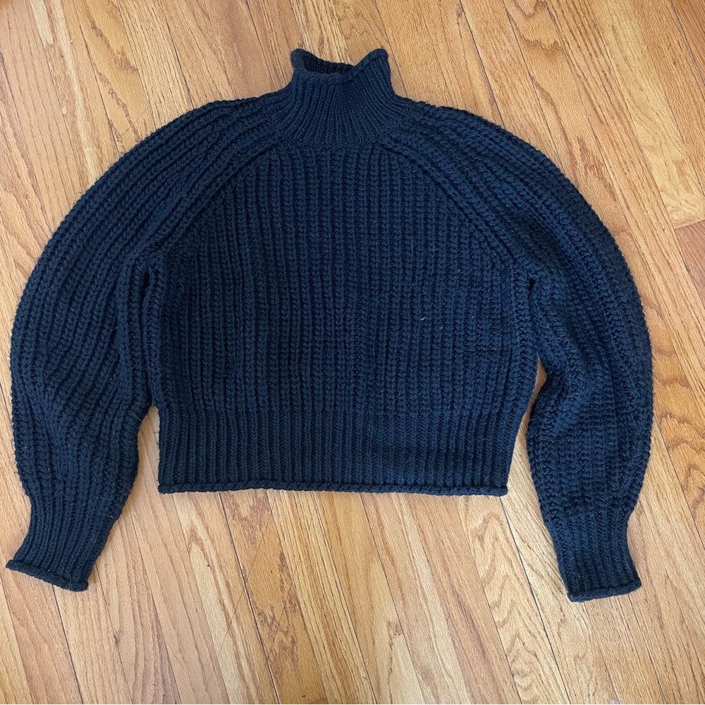 H&M Black chunky knit sweater